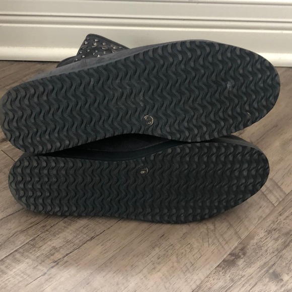 Gray Bejeweled Boots - Picture 3 of 5